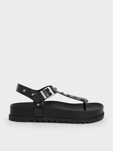 Charles & Keith - Studded Heart-Embellished Thong Sandals - Charles & Keith - Modalova