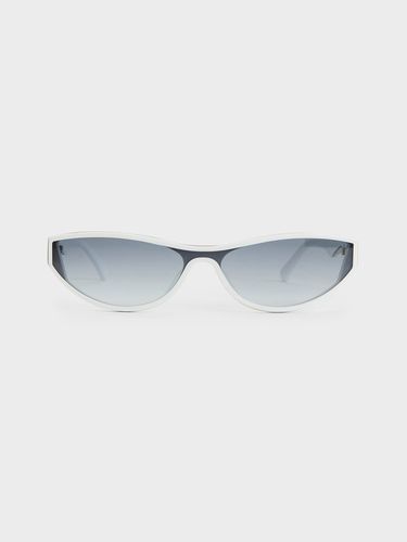 Charles & Keith - Recycled Acetate Angular Shield Sunglasses - Charles & Keith - Modalova