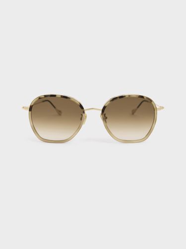 Charles & Keith - Recycled Acetate Wire-Frame Sunglasses - Charles & Keith - Modalova