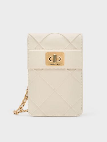 Charles & Keith - Eleni Quilted Elongated Crossbody Bag - Charles & Keith - Modalova