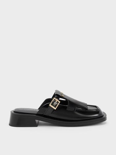 Charles & Keith - Studded Cut-Out Fringe Mules - Charles & Keith - Modalova