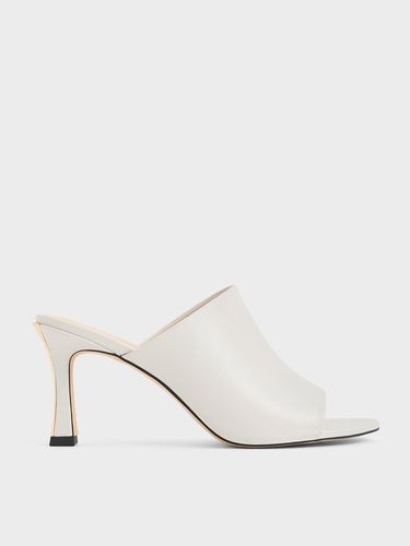 Charles & Keith - Round-Toe Heeled Mules - Charles & Keith - Modalova