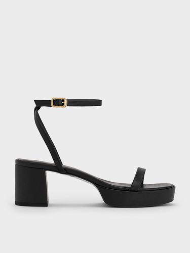 Charles & Keith - Thin-Strap Block Heel Sandals - Charles & Keith - Modalova