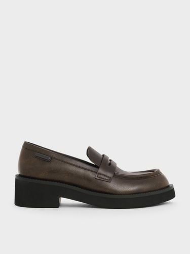 Charles & Keith - Chunky-Sole Penny Loafers - Charles & Keith - Modalova