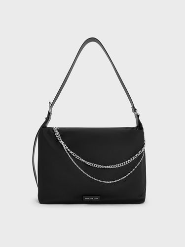 Charles & Keith - Nylon Chain-Link Slouchy Shoulder Bag - Charles & Keith - Modalova