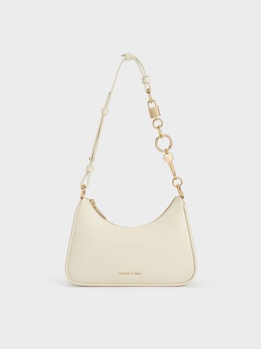 Charles & Keith - Lock & Key Chain Handle Trapeze Bag - Charles & Keith - Modalova