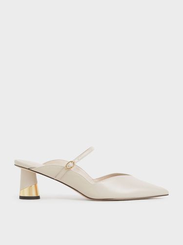 Charles & Keith - Cammie Metallic Sculptural Heel Mules - Charles & Keith - Modalova