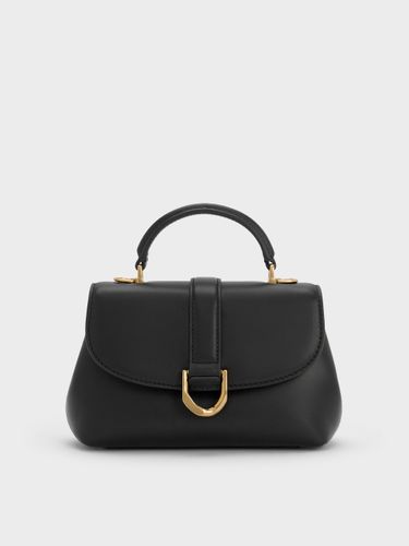 Charles & Keith - Gabine Leather Top Handle Bag - Charles & Keith - Modalova