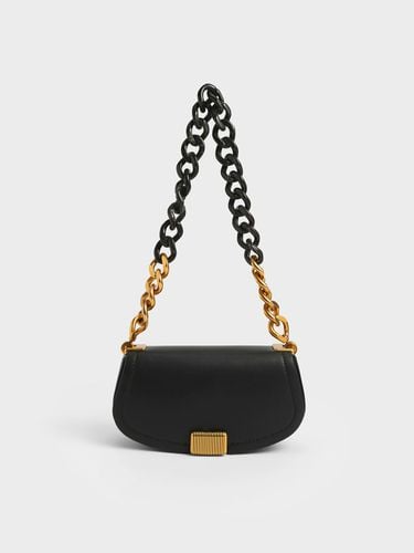 Charles & Keith - Sonnet Two-Tone Chain Handle Shoulder Bag - Charles & Keith - Modalova