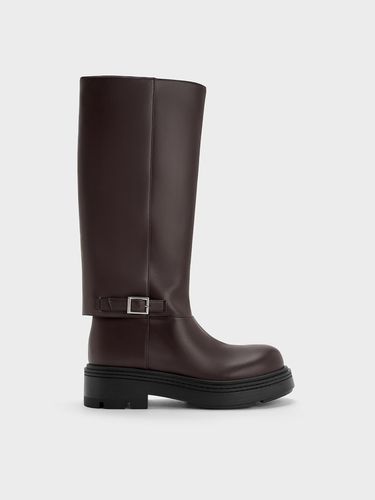 Charles & Keith - Davis Buckled Fold-Over Boots - Charles & Keith - Modalova