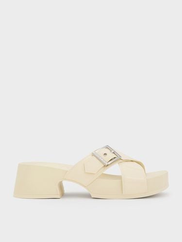 Charles & Keith - Buckled Crossover Platform Sandals - Charles & Keith - Modalova