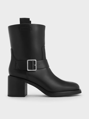 Charles & Keith - Kailey Side-Buckle Ankle Boots - Charles & Keith - Modalova