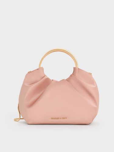 Charles & Keith - Satin Ruched Ring-Handle Bag - Charles & Keith - Modalova