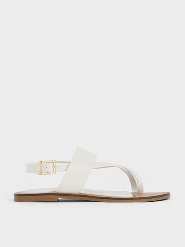 Charles & Keith - Toe-Ring Crossover-Strap Sandals - Charles & Keith - Modalova