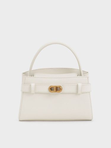 Charles & Keith - Aubrielle Metallic-Buckle Top Handle Bag - Charles & Keith - Modalova