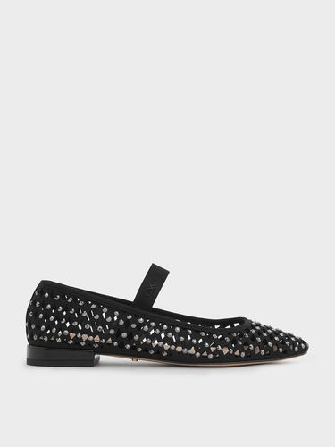 Charles & Keith - Studded Cut-Out Mary Jane Flats - Charles & Keith - Modalova