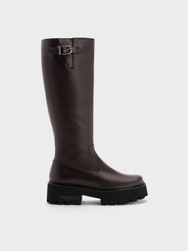 Charles & Keith - Imogen Side-Buckle Chunky Knee-High Boots - Charles & Keith - Modalova