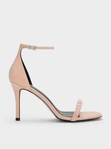 Charles & Keith - Beaded Strap Heeled Sandals - Charles & Keith - Modalova