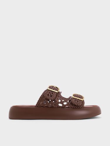 Charles & Keith - Woven Double-Strap Buckled Sandals - Charles & Keith - Modalova