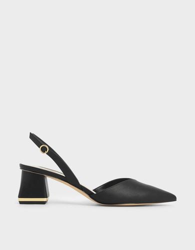 Charles & Keith - Katarina Trapeze Heel Slingback Pumps - Charles & Keith - Modalova