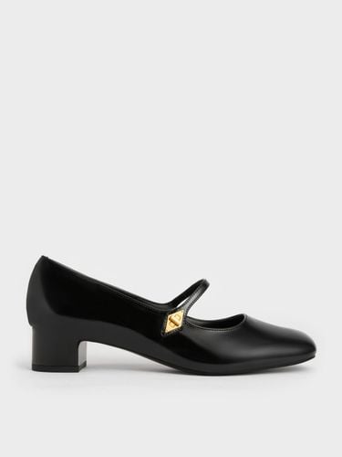 Charles & Keith - Metallic Accent Mary Jane Pumps - Charles & Keith - Modalova