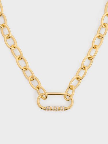 Charles & Keith - Reagan Crystal Chain-Link Necklace - Charles & Keith - Modalova