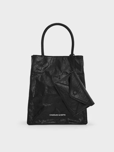 Charles & Keith - Matina Crinkle-Effect Elongated Tote Bag - Charles & Keith - Modalova