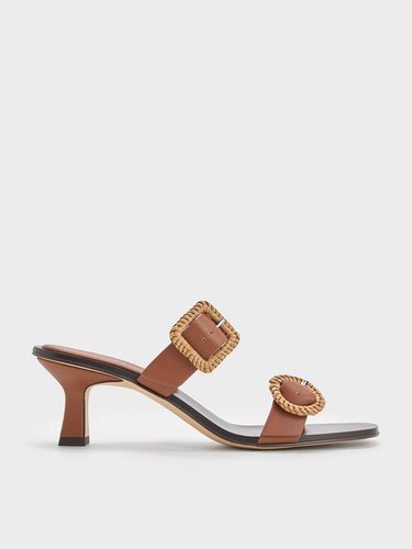 Charles & Keith - Woven-Buckle Heeled Mules - Charles & Keith - Modalova