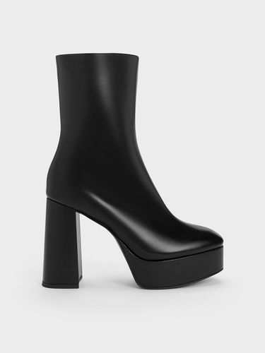 Charles & Keith - Platform Side-Zip Ankle Boots - Charles & Keith - Modalova