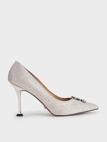 Charles & Keith - Glitter Gem-Embellished Pumps - Charles & Keith - Modalova