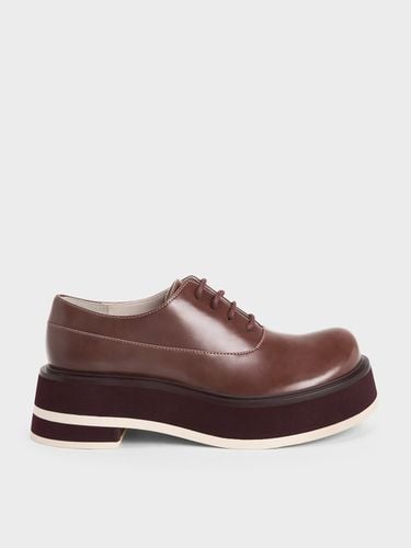 Charles & Keith - Striped Platform Oxfords - Charles & Keith - Modalova