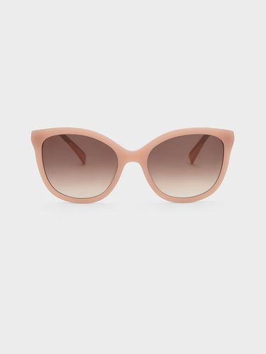 Charles & Keith - Recycled Acetate Oval Sunglasses - Charles & Keith - Modalova