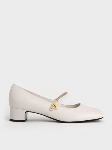 Charles & Keith - Metallic Accent Mary Jane Pumps - Charles & Keith - Modalova