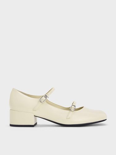 Charles & Keith - Double-Strap Block-Heel Mary Janes - Charles & Keith - Modalova