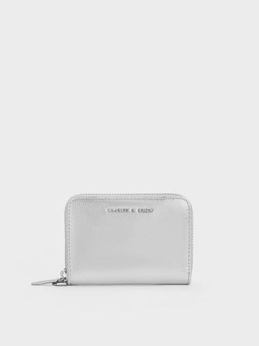 Charles & Keith - Errya Metallic Zip-Around Wallet - Charles & Keith - Modalova