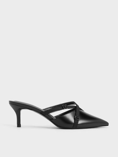 Charles & Keith - Grosgrain-Strap Pointed-Toe Mules - Charles & Keith - Modalova