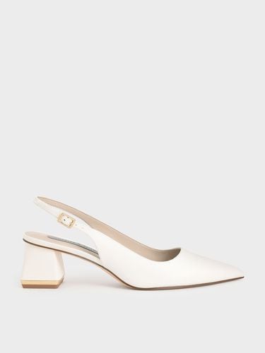 Charles & Keith - Metallic Accent Slingback Court Shoes - Charles & Keith - Modalova