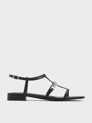 Charles & Keith - T-Bar Chain-Link Sandals - Charles & Keith - Modalova