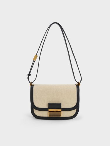 Charles & Keith - Charlot Canvas Crossbody Bag - Charles & Keith - Modalova