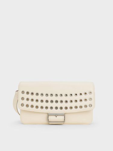 Charles & Keith - Liv Grommet Chain-Handle Shoulder Bag - Charles & Keith - Modalova