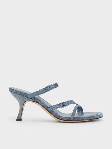 Charles & Keith - Denim Lace-Strap Thong Sandals - Charles & Keith - Modalova