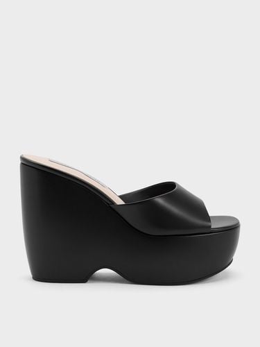 Charles & Keith - Chunky Platform Wedge Mules - Charles & Keith - Modalova