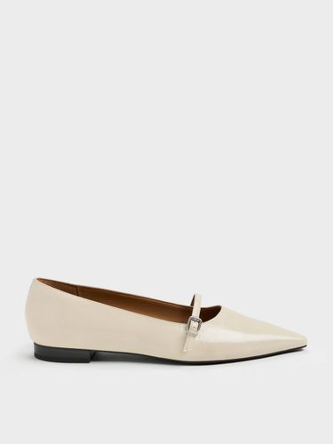 Charles & Keith - Ballett-Flats mit Crinkle-Optik - Charles & Keith - Modalova