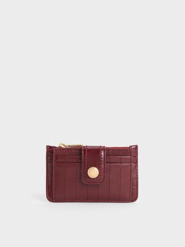 Charles & Keith - Donna Crinkle-Effect Panelled Card Holder - Charles & Keith - Modalova