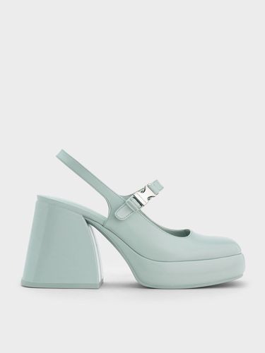 Charles & Keith - Laine Metallic-Buckle Platform Mary Janes - Charles & Keith - Modalova