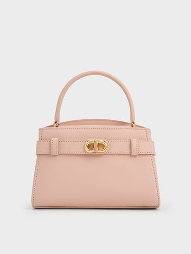 Charles & Keith - Aubrielle Metallic-Buckle Top Handle Bag - Charles & Keith - Modalova