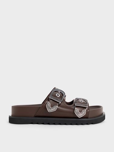 Charles & Keith - Kirke Buckled Double-Strap Sandals - Charles & Keith - Modalova