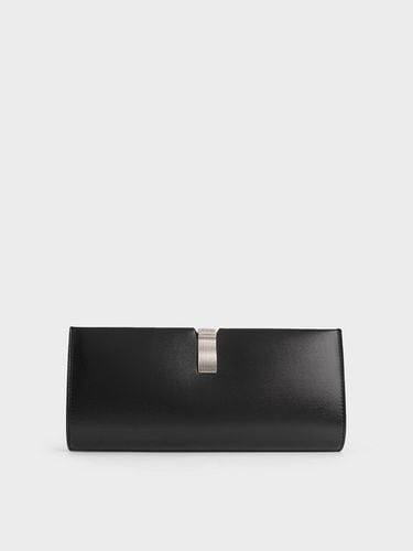 Charles & Keith - Wisteria Metallic-Accent Clutch - Charles & Keith - Modalova