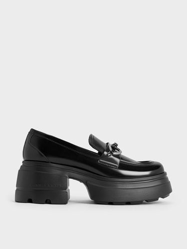 Charles & Keith - Metallic-Accent Chunky Platform Loafers - Charles & Keith - Modalova