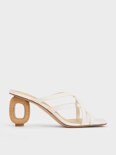 Charles & Keith - Sculptural-Heel Strappy Mules - Charles & Keith - Modalova